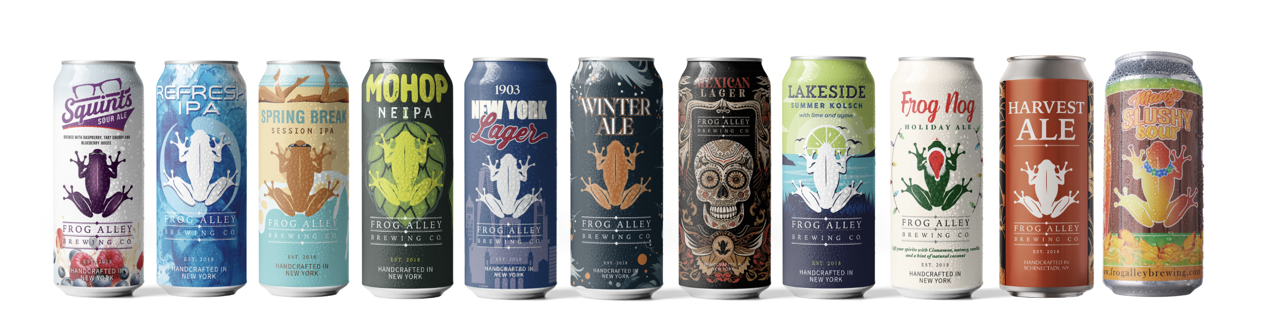 Our Beer — Frog Alley Brewing Co.